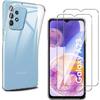 Case for Samsung Galaxy A23 and 2 Tempered Glass Screen Protector Phonillico®