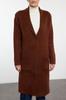 Women's Fashionable Stylish Cardigan Brown Soft Textured Long Coat Look Knitwear Cardigan