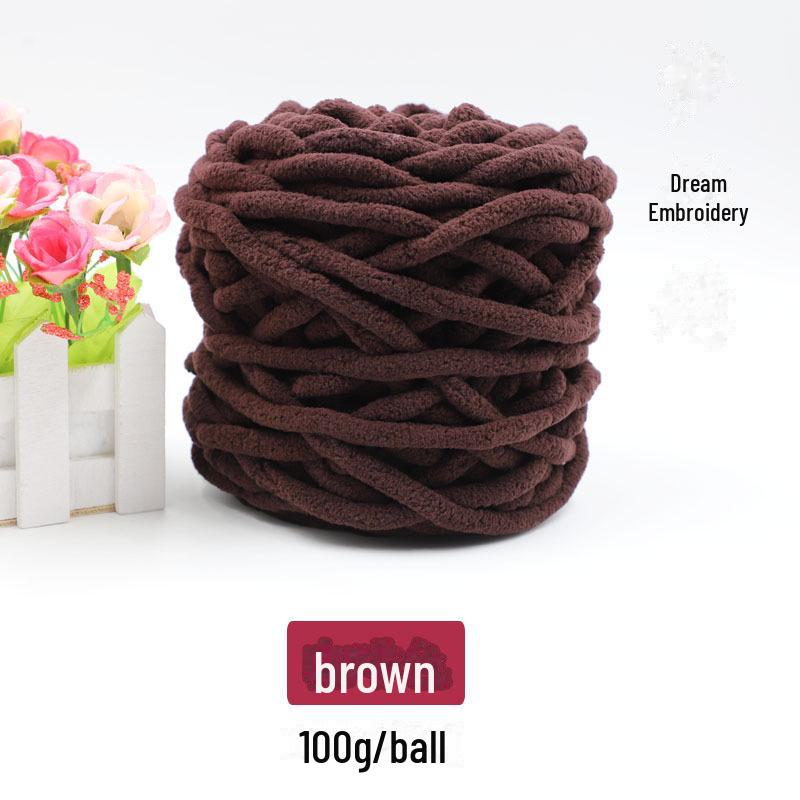 Толстая шерстяная пряжа для вязания шарфов, одеял, тапочек и многого другого