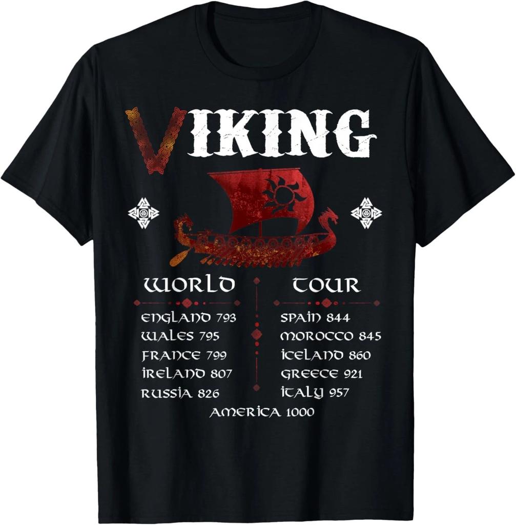 Футболка Vikings World Tour Футболка Воины Викингов История Слава