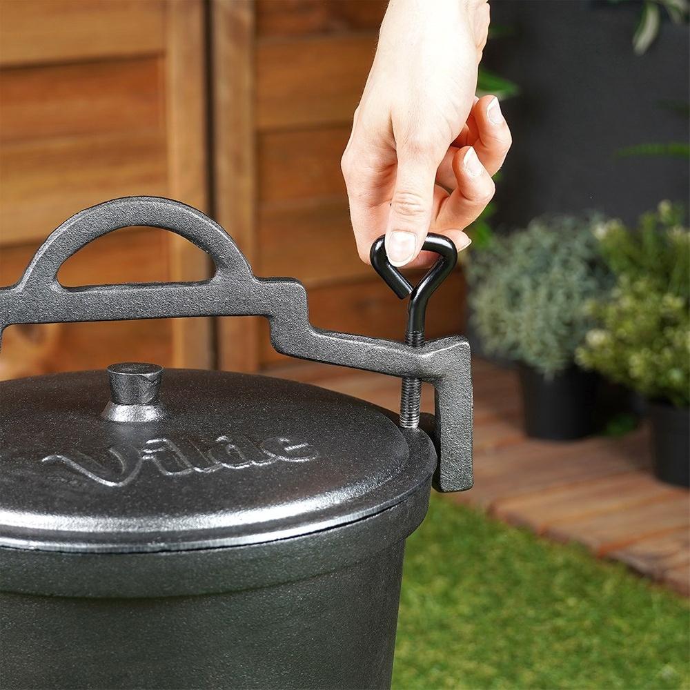 Cast Iron Enameled Cauldron Hungarian Hunting Pot Roasts Campfire 10