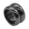Simple Flat Magnetic Hematite Width Finger Unisex Ring