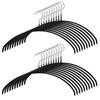 MAWA Non-Slip Body Hangers, Made In Germany, Set of 20, 116066, Black, 40 X 22 X 1 Cm, 3120, 10-Year Warranty