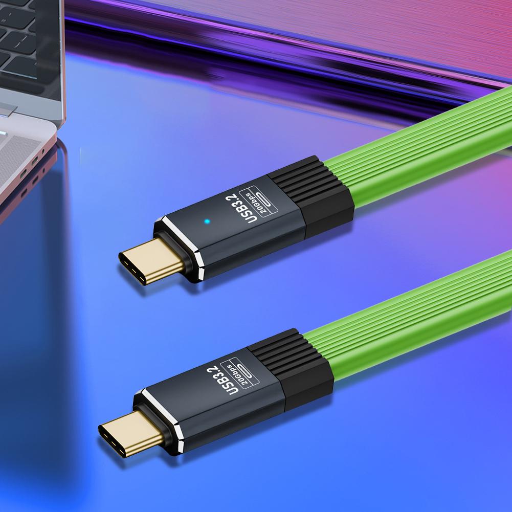 Кабель Type C - USB C PD 100 Вт для быстрой зарядки 20 Гбит/с, кабель USB Type C для iPhone 15 MacBook MateBook Samsung S21