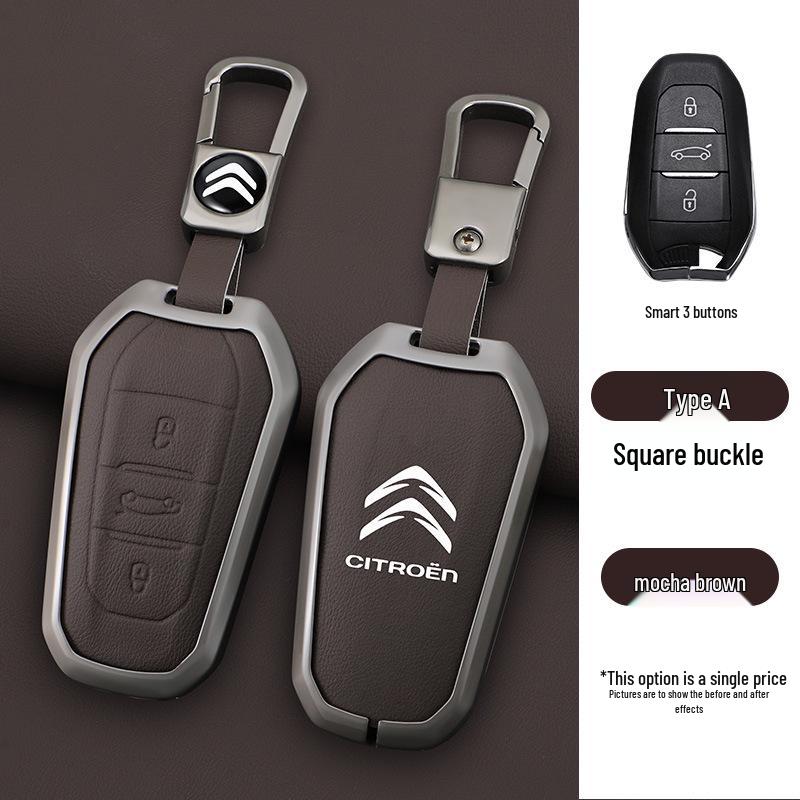 Чехол для ключа Citroen для C4/C5 (2011-2013) Модели - Складная металлическая пряжка-ракушка