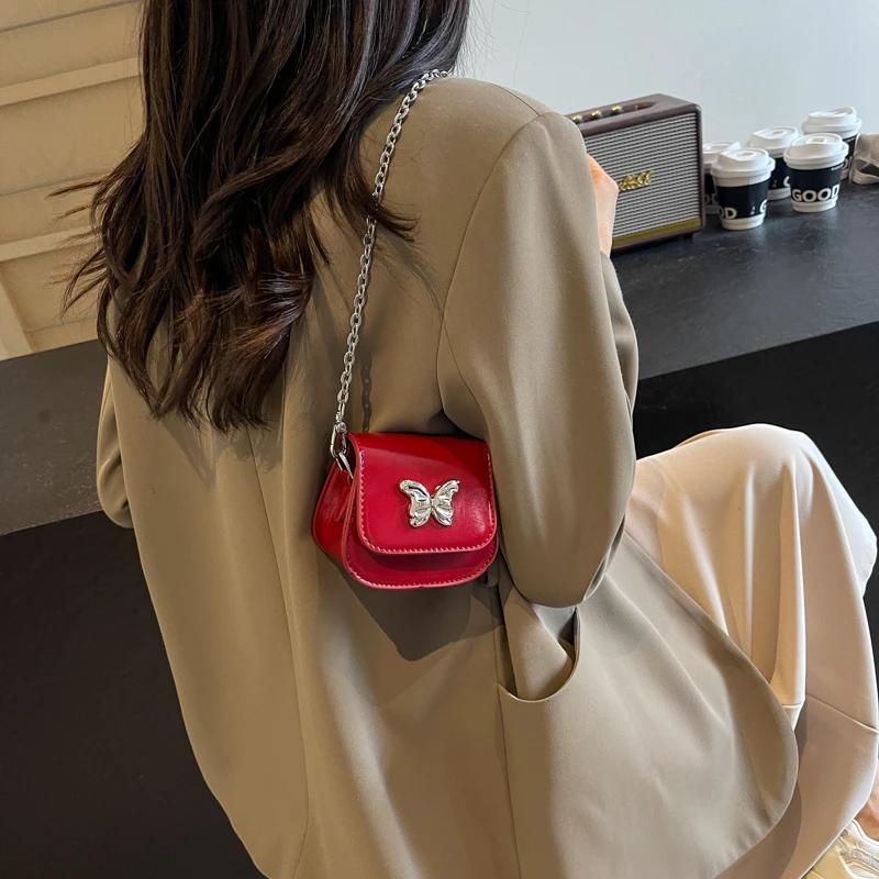 Модные сумки-мессенджеры из искусственной кожи с цепочкой на плечо для женщин, новые простые мягкие роскошные дизайнерские роскошные маленькие сумки