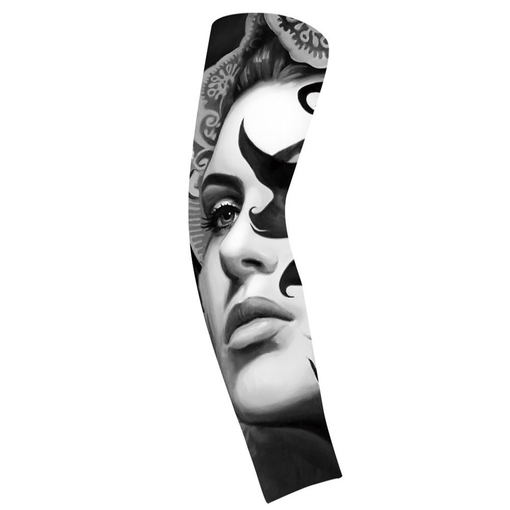 Цветочный узор на рукаве для мужчин солнцезащитный чехол дышащий солнцезащитный чехол для мужчин/женщин