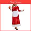 Рождественское платье на тему Санты для женщин из полиэстера для праздничных мероприятий