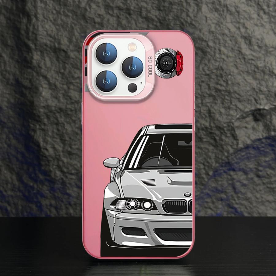 Чехол для телефона для iPhone 11 12 13 Pro Max 17 Air 14 15 16 Plus 16e Мягкий корпус JDM Спортивный автомобиль