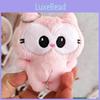 Garfield Plush Pink Keychain Stuffed Animal Doll Pendant For Kids Decoration