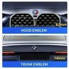 VLBA5 74mm 82mm rear boot badges front hood trunk Emblem logo for BMW F10 E64 E63 E60 E52 E83 E46 E92 E90 E84 E93 G03 F20 X3 X5 X6