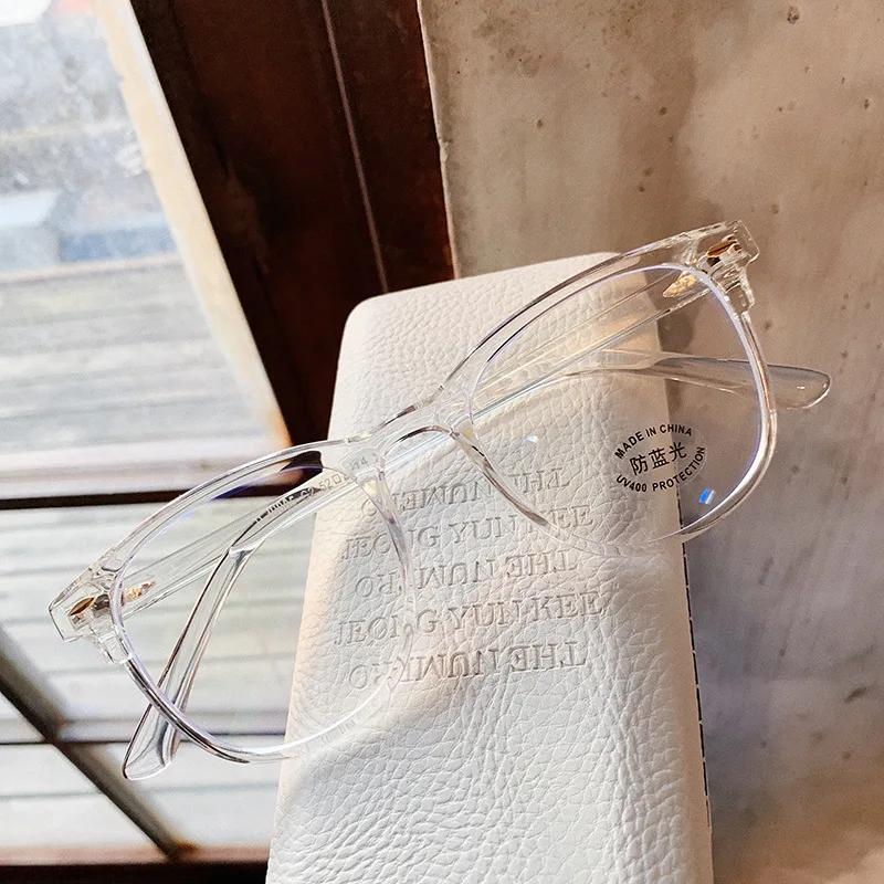 Компьютерные очки от синего света для близорукости Женские Мужские Сверхлегкие Прозрачные Очки для зрения Диоптрии -1.0 -3.0