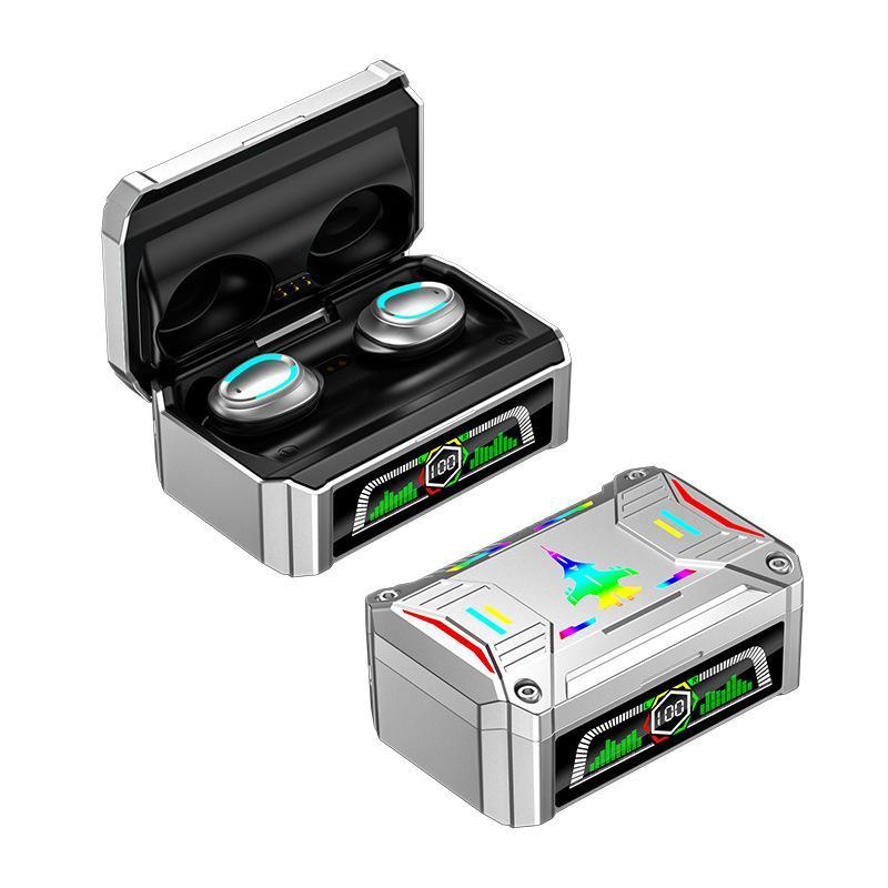 New Bluetooth Wireless Headset Tws Game Mecha Digital Display Headset CQ-01 Low Latency In-ear Headset