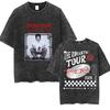 Vintage Washed Rapper Bruno Mars New Album  Graphic T Shirts Mens Hip Hop Pop Loose Fashion Short Sleeve Tshirt Streetwear