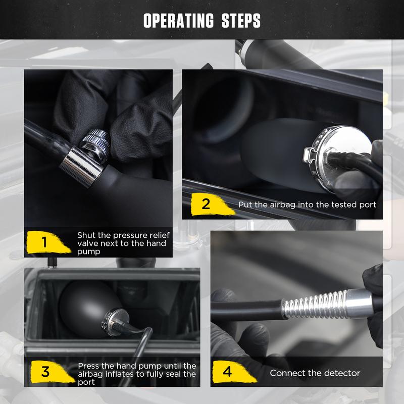 AUTOOL Car Smoke Machine Quick Intake Adapter Intake Bladder for Smoke Leak Detector SDT206 Diagnostic Tool Airbag Accessory