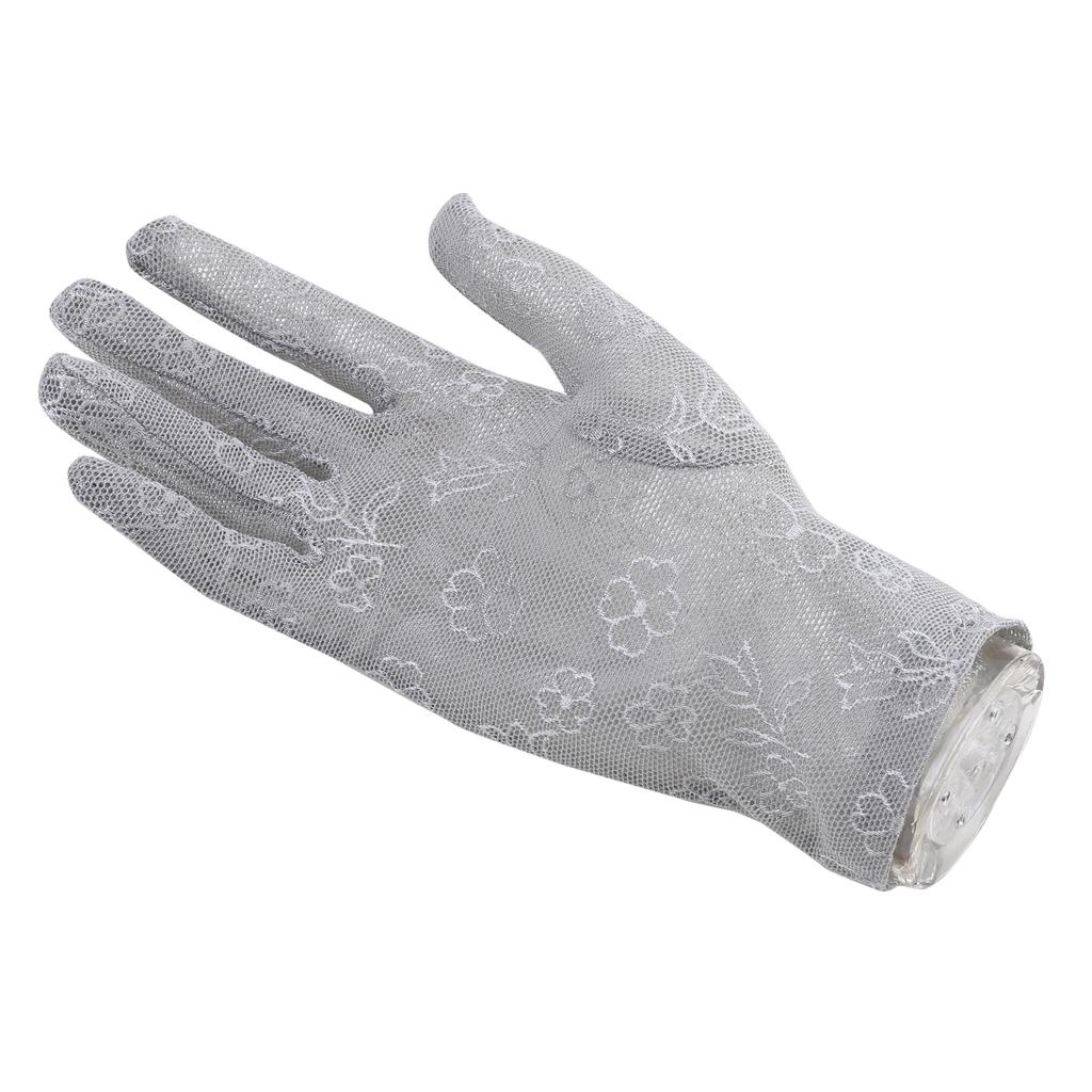 Женские перчатки для защиты рук на открытом воздухе, жаккардовые велосипедные солнцезащитные кремы, короткие кружевные варежки