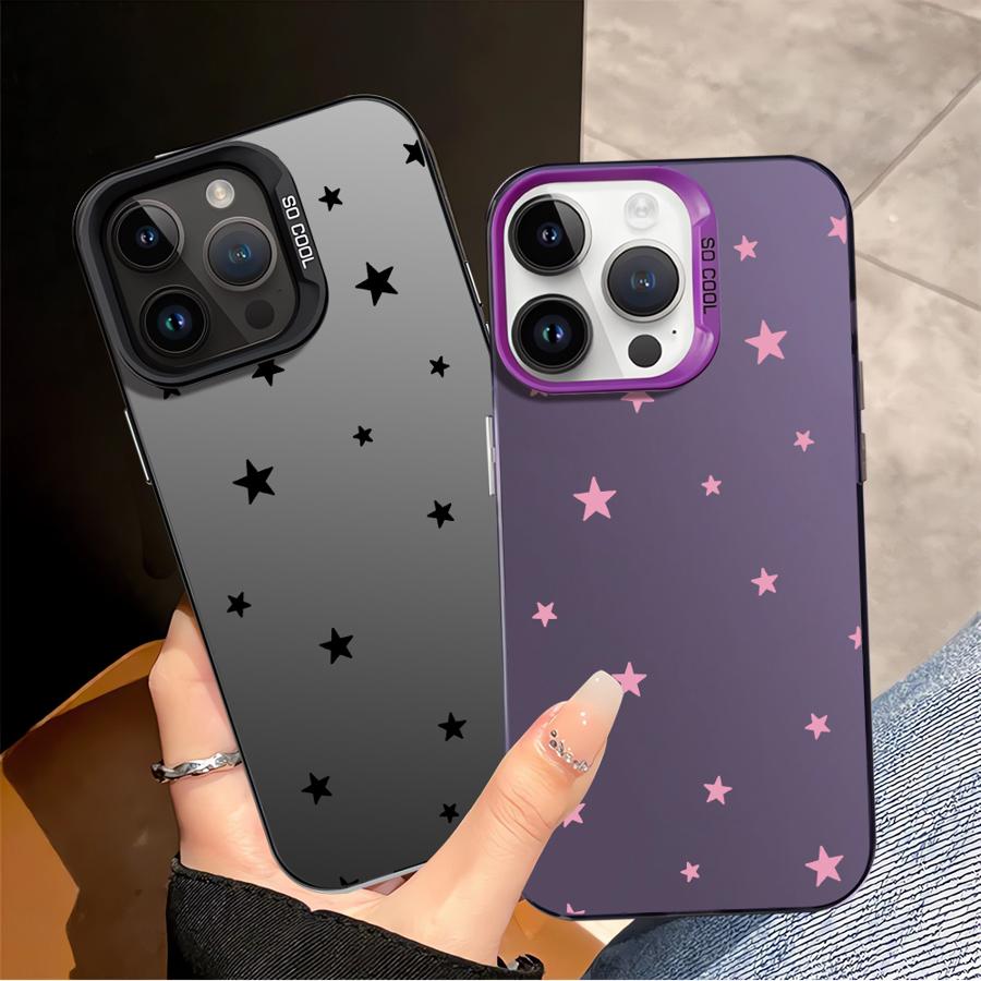 Чехол для телефона для iPhone 17 Pro Max 14 Plus 11 13 Air 12 Pro 16 15 Милый Простой Звезды