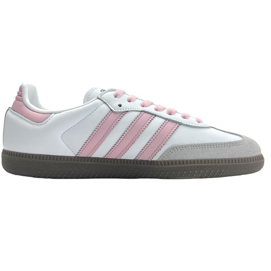 Adidas Originals SAMBA OG Non slip Lightweight Low top Skateboard Shoes Unisex White Pink B75806(Team801-)