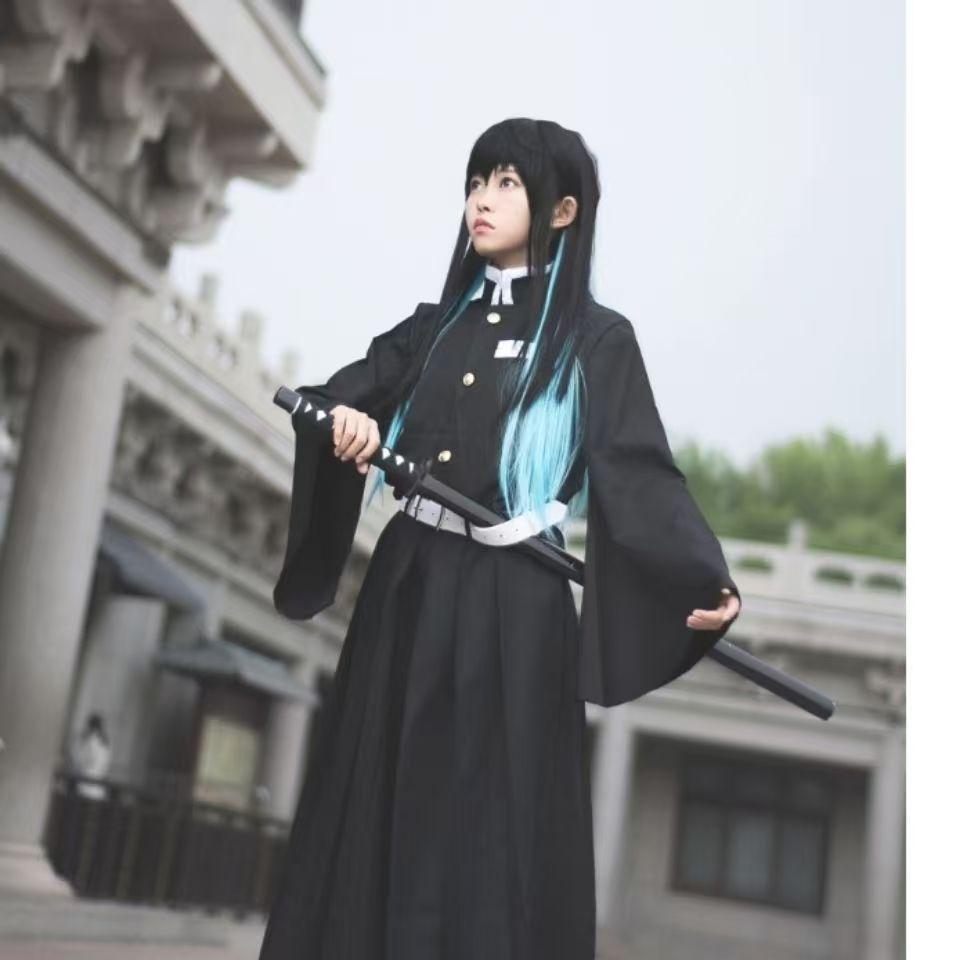 Аниме Kimetsu No Yaiba Токито Муичиро Косплей Костюмы Форма Кисацутай Парик Костюм на Хэллоуин Взрослые Дети