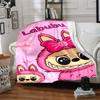 Labubu Blanket Comfortable Perfect for Seaside Chair Sofa for All Seasons Stylish Decor Birthday Christmas Gift Blanket