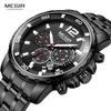 Men's Quartz Watch Business Multifunctional Casual Luxury Waterproof Stainless Steel Calendar Sports Watches for Men