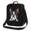 Термосумка-ланчбокс Boston Terrier с регулируемым плечевым ремнем, многоразовая, для работы, пикника, пляжа