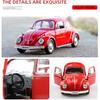 Ретро Классический 1967 Volkswagen Beetle 5-дюймовая Металлическая Машина Симуляция Литой & Игрушечный Транспорт RMZ city 1:36 моделей из сплава, подарки для детей