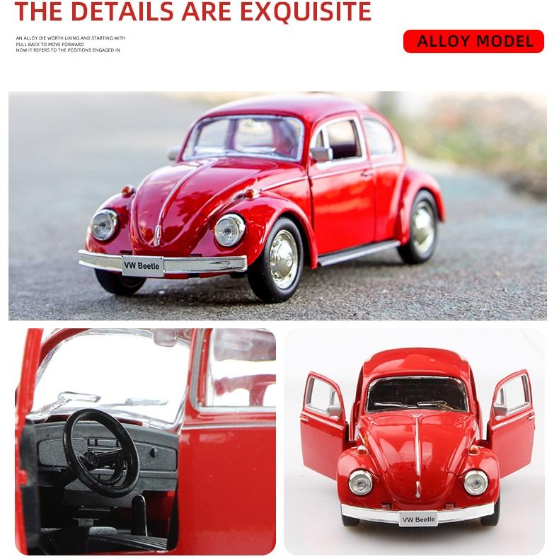 Ретро Классический 1967 Volkswagen Beetle 5-дюймовая Металлическая Машина Симуляция Литой & Игрушечный Транспорт RMZ city 1:36 моделей из сплава, подарки для детей