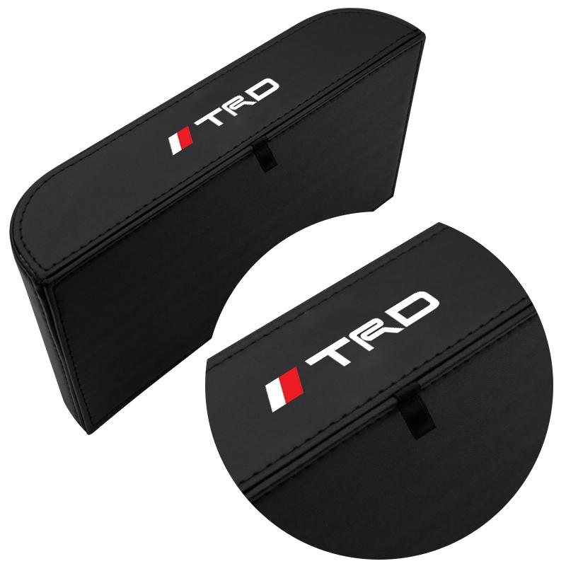 1pcs Car Tissue Box Holder Armrest Box Storage Case Emblem for Toyota TRD Corolla Camry Rav4 Yaris Hilux Prius Auris Car Accessories