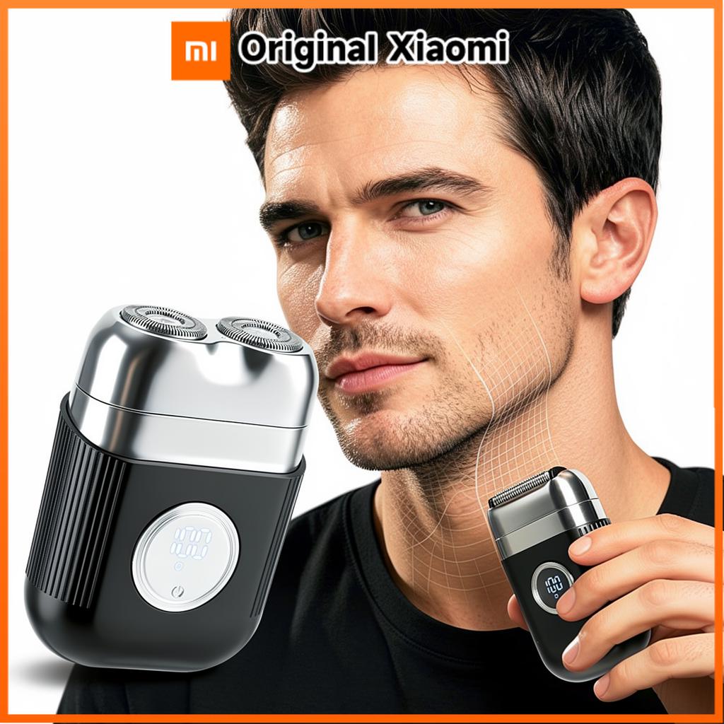 Xiaomi Electric Shaver for Men 9000RPM Mini Foil Razor with Digital Display Magnetic Replaceable Head Type-C Fast Charge Wet & Dry