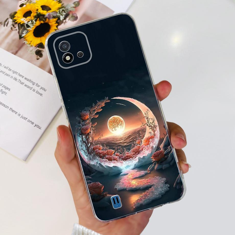 For Realme C11 2021 Clear Soft TPU Silicone Phone Back Cover For Realme RMX3231 C 11 RealmeC11 Funda Cool Dragon Cat Capa Bumper