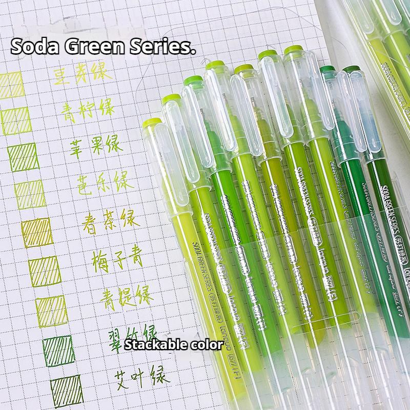 LANGUO New Colors 45/9 Colors Morandi Gel Pen Student Diary Scrapbook Painting DIY Gel Pen Set Coloring Book Drawing Markers Pen