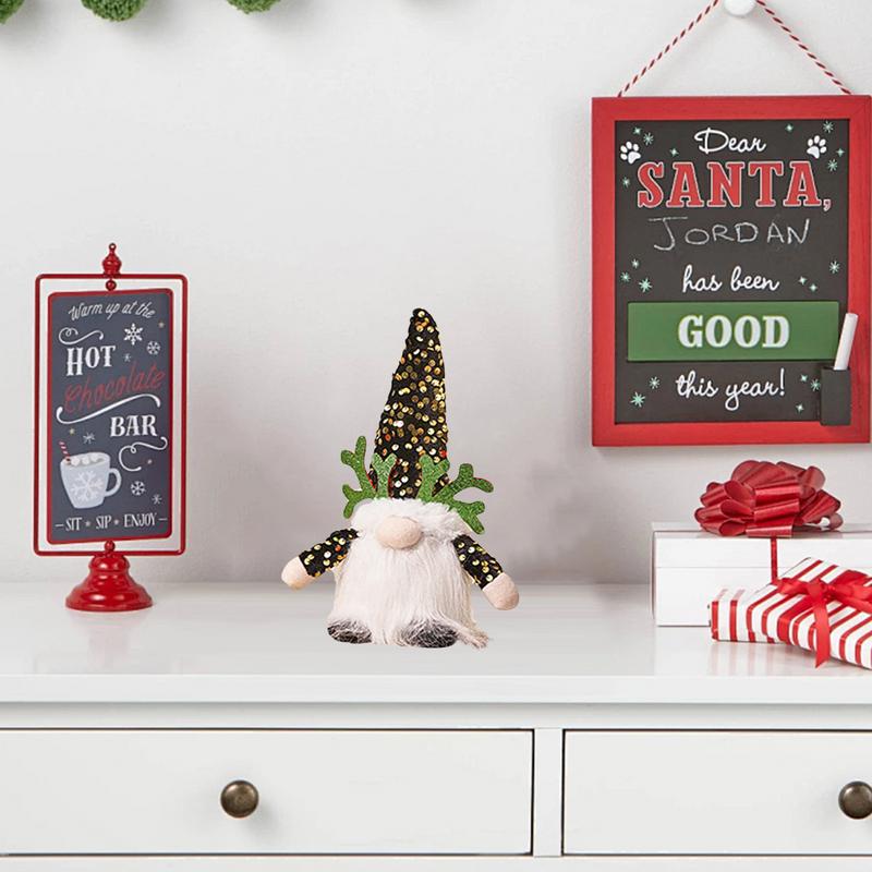 Плюшевый гном с подсветкой, светящиеся рождественские гномы, праздничные гномы, плюшевая кукла, гномы Санты, плюшевая шляпа с пайетками, рождественский декор для дома