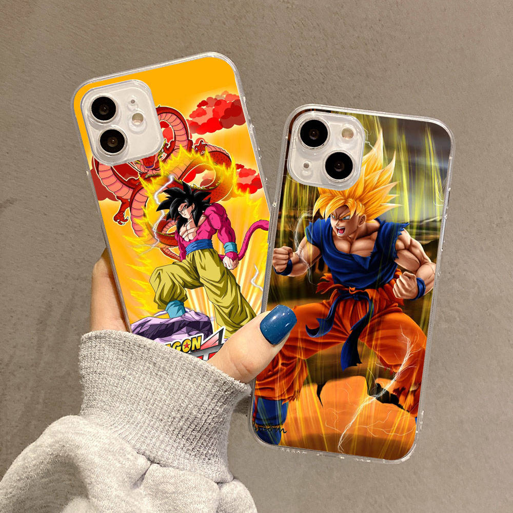 Чехол для Samsung A04 A14 A23 A34 A54 M23 M33 M52 M53 Realme 10 9 C30S C35 C55 VIVO Y02S Y21 Y51 X80 Pro Прозрачный чехол WI71 Dragon Ball Anime