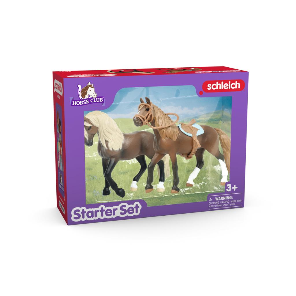 Schleich Horse Club Starter Riding Set, 2-Piece Figures for Role Play (42738)