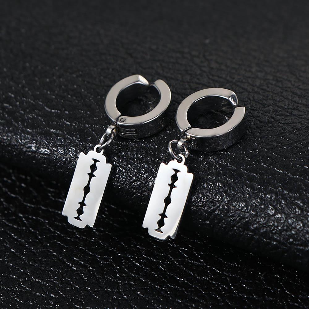 Стальная подвеска полая женские серьги-гвоздики серьги-клипсы серьги-капли корейские серьги-подвески