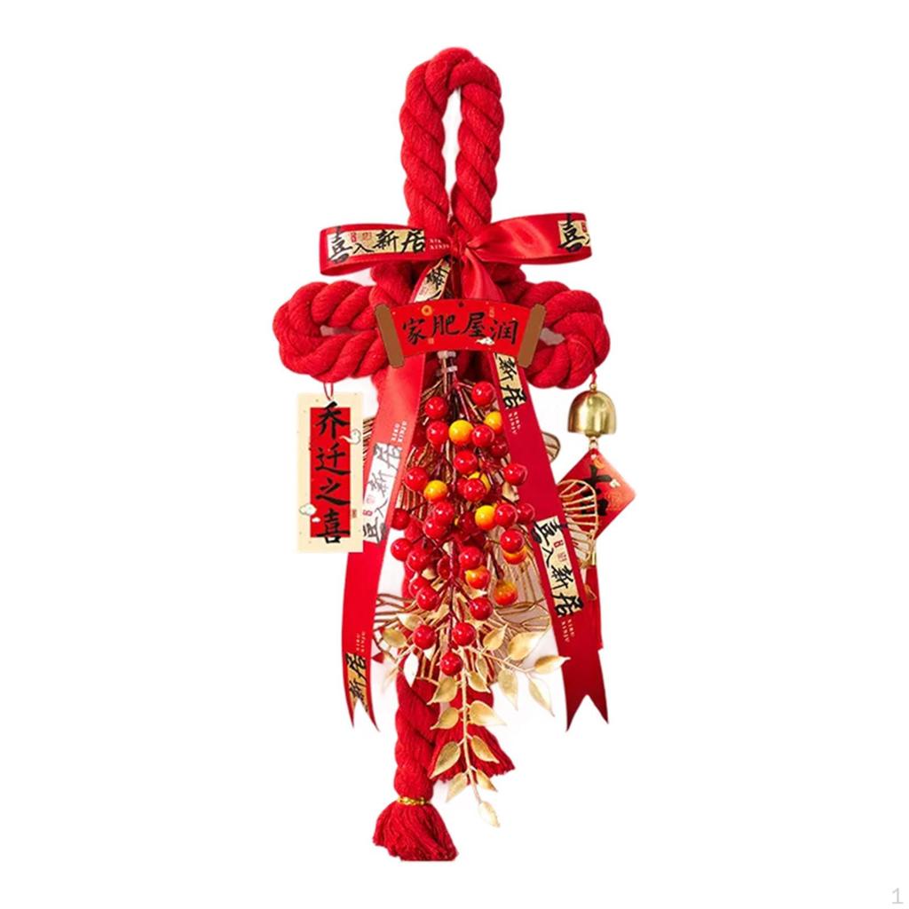 Подвеска «Китайский узел» Годовые украшения Украшение Красное подвесное украшение для