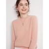 Women's Plus Size 100% Wool Thickened Round Neck Sweater - Winter Solid Color Pullover
