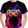 Children's Clothing T-Shirts for Boys Short Sleeve 3D Gamepad Print Kids Summer Clothes Casual Fashion O-Neck Boys Tshirt Tops