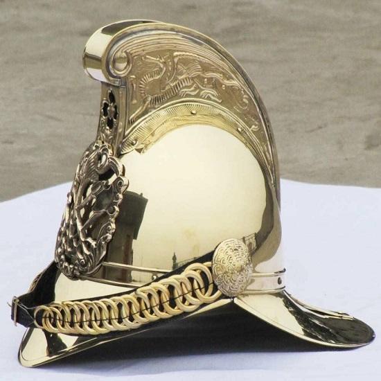 Victorian Merry Weather Fire Chief Helmet British Helmet Fireman's .