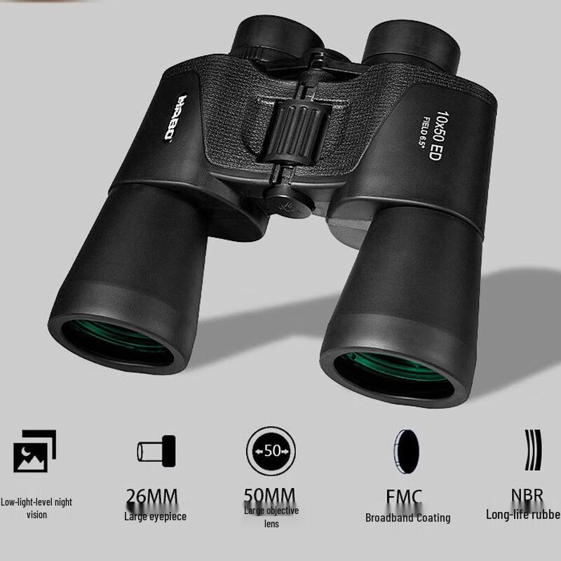 Металлический бинокль Miflame 10x50 с высоким увеличением