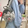 Coin Purse Plush Penguin Backpack Large Capacity Children Schoolbag Cute Cartoon Doll Bag  Outdoor