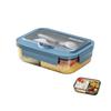 Microwave Heating Lunch Container with Spoon and Fork Food Container Nordic Style Lunch Box  Worker
