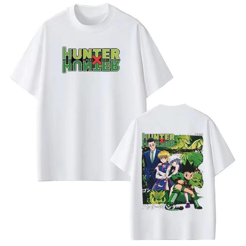 Аниме Hunter X Hunter Футболка ГОН ФРИКС Killua Zoldyck Курапика Леорио ПаладиKnight Футболка Мужская Женская Хлопок Повседневные Футболки