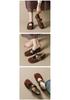 French Square Toe Leopard Print Mary Jane Flats for Women - 2026 Spring/Autumn Collection with Velvet Lining