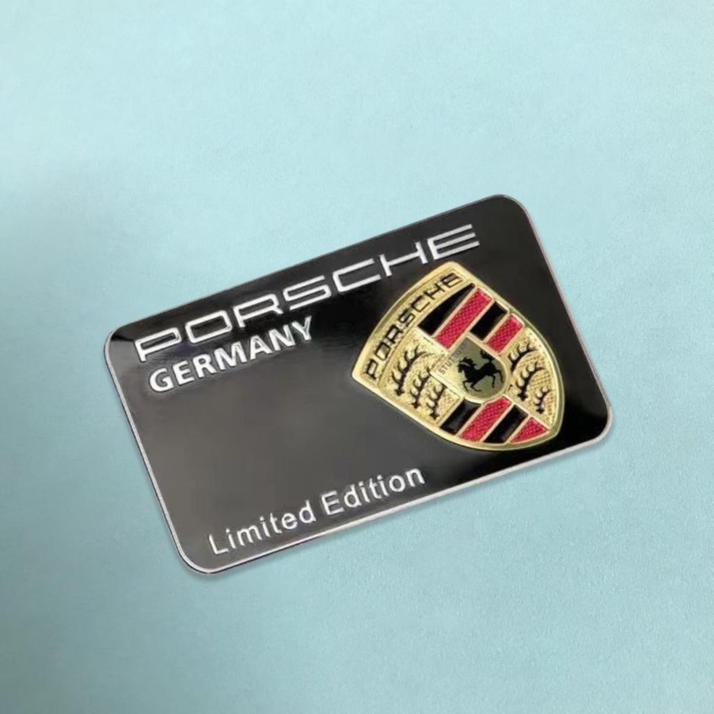 LVHY1 Для Porsche Cayenne Panamera Macan 911 Taycan Boxster Cayman 918 Pajun Автомобиля 3D Алюминиевая Наклейка-Шильдик Декор Кузова Багажника