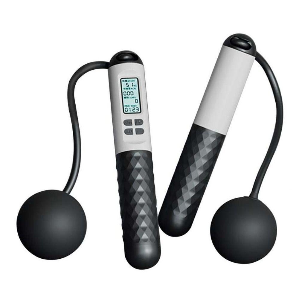 Беспроводная скакалка без веревки со счетчиком, цифровая скакалка для подсчета прыжков, скакалка для прыжков, для помещений и улицы