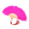 Feather Fan Hand Fan Chinese Style Adult Cheongsam Walk Show Nostalgia Fan Portable Folding Fan Square Dance Performance Props Summer