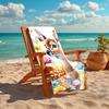 1Pc Deer Wildflowers Beach Towel Quick Dry Multiuse For Beach Pool Gym Yoga Home Travel Christmas Halloween Xmas Gift G1204