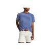 Polo Ralph Lauren Полосатая футболка с круглым вырезом и коротким рукавом для мужчин, цвет синий 710934662-001